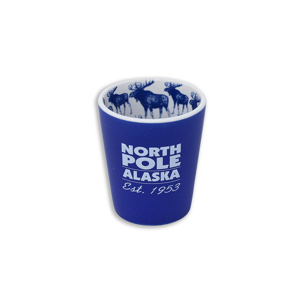 North Pole and Moose Shot Glass