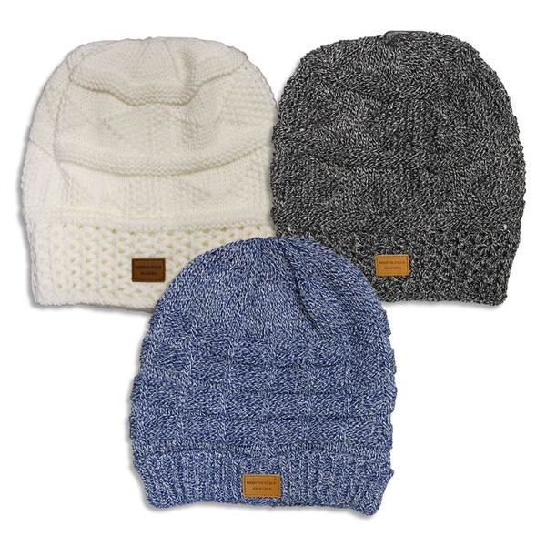 Knitted and Fleece Lined Beanie