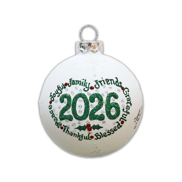 "2026" Ball Ornament by Heart Gifts