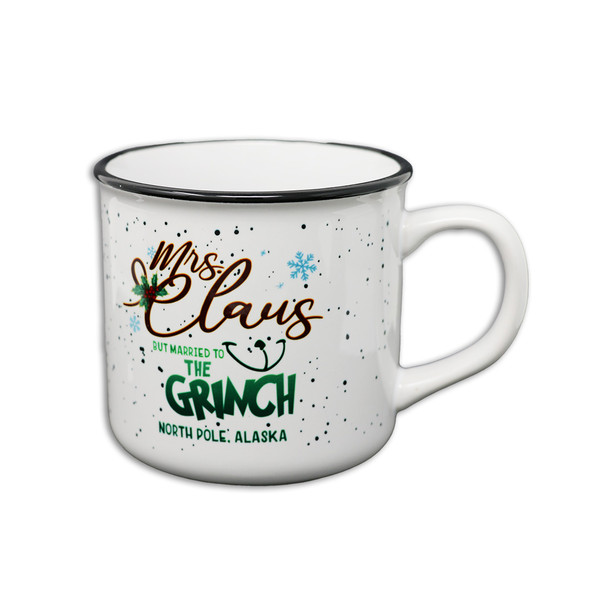 "Mrs. Claus, But Married To The Grinch" Mug