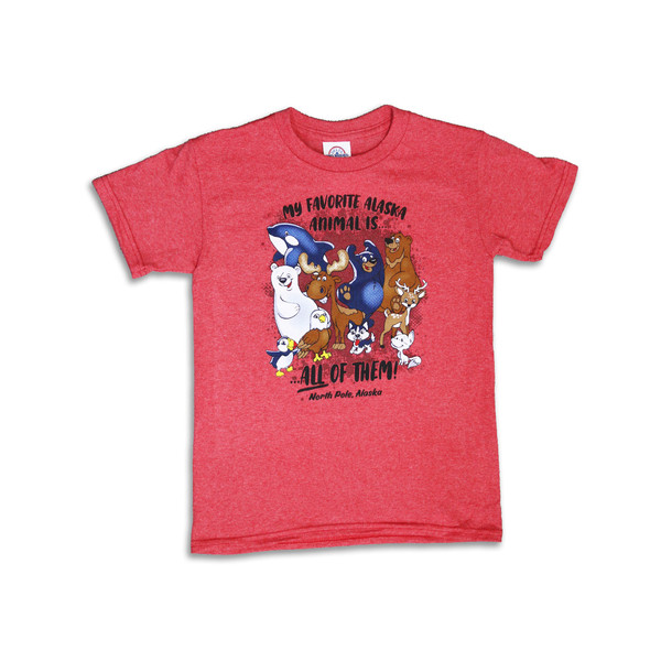 My Favorite Alaska Animal T-Shirt for Kids