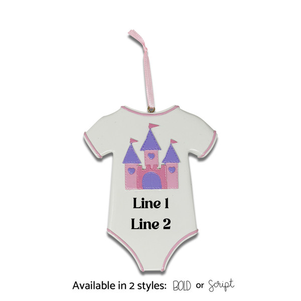Personalized "Baby Girl Onesie" Ornament