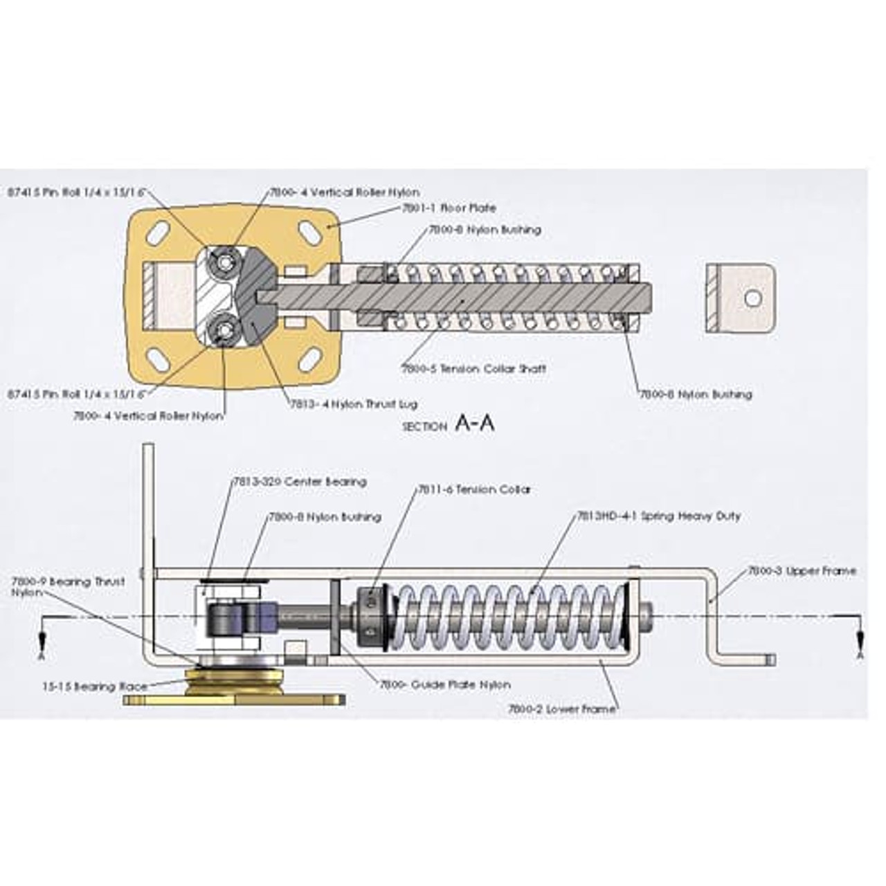 Bommer 7813 Horizontal Spring Pivot