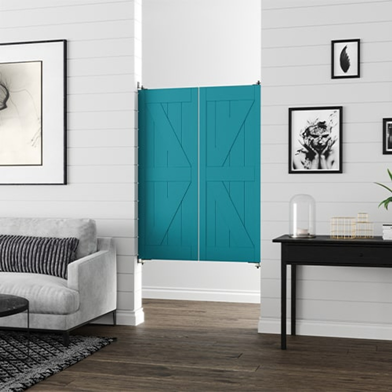 Double X Brace Wood 2 Panel Barn Door (Wood Designer Series Sliding Barn  Doors) by Designer