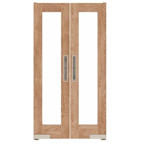 Modern Double Swinging French Doors Interior Glass Doors