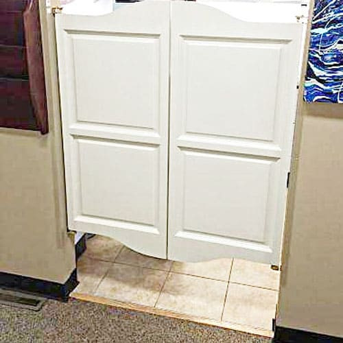 Cottage Style Double Arch Saloon Doors Swinging Cafe Doors