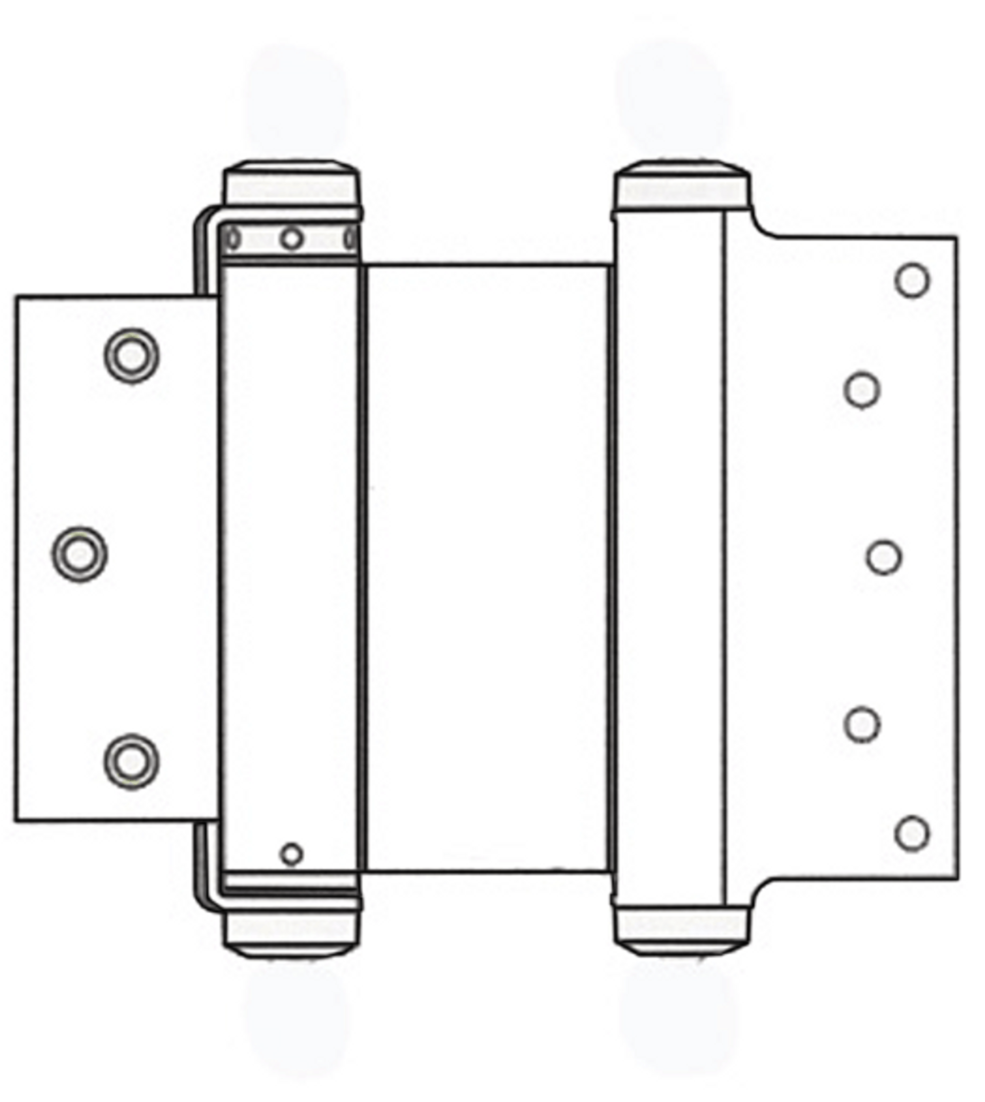 8" Bommer Double Action Spring Hinge Swing Door Hinge