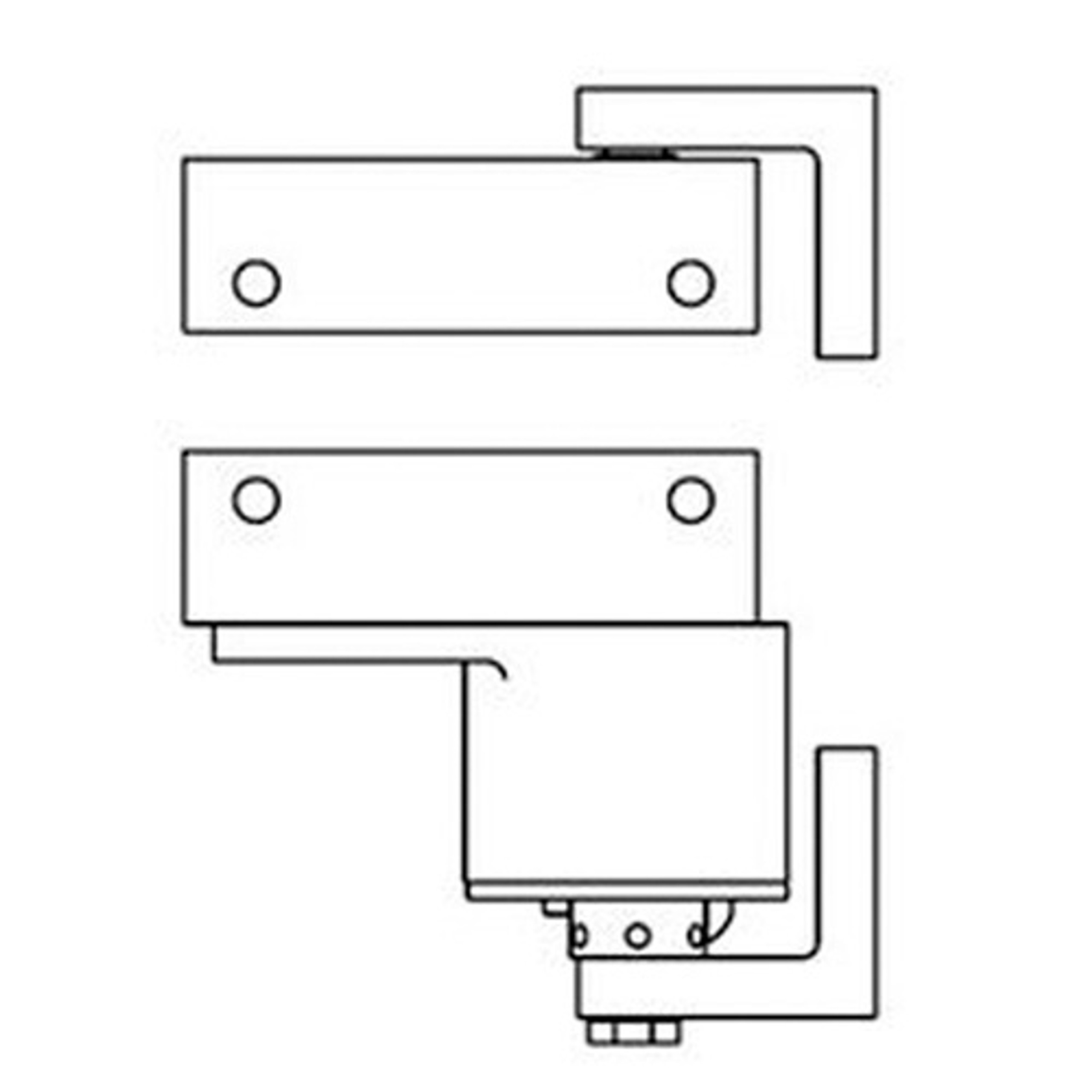 Bommer 7114 Box Clamp Double Action Spring Pivot Hinge