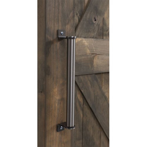 Wasatch Barn Door Pull-Shown in Industrial Bronze Finish