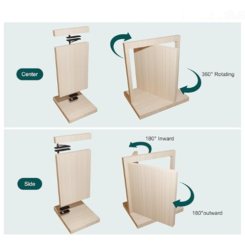 Heavy Duty Invisible Hidden Door Hinge 180 or 360 Rotation
