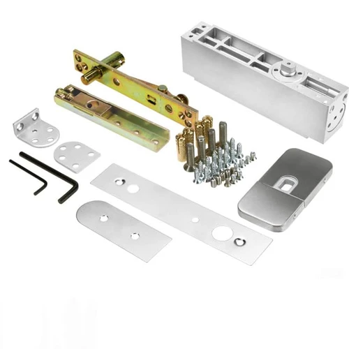 Medium Duty Hydraulic Self Closing Double Action Pivot Hidden Door Hinge- 200 lb Door