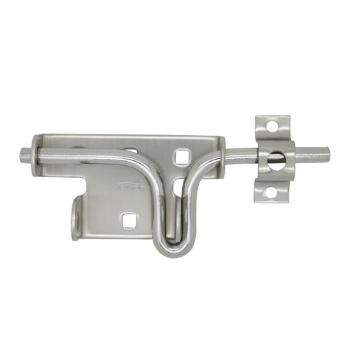 Cafe Doors | Saloon Doors | Heavy Duty Gate Latch, Satin Nickel