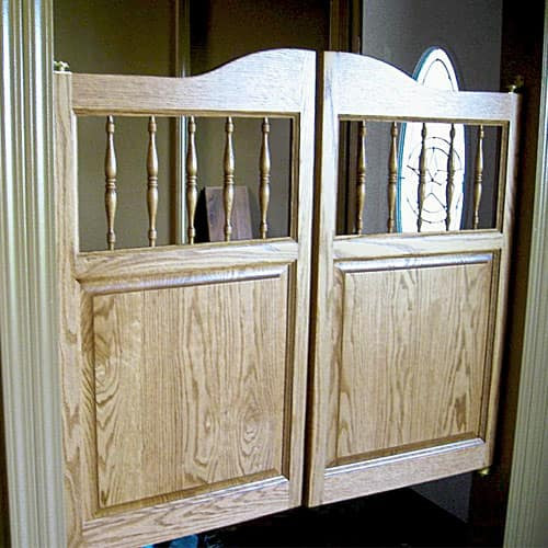 Saloon Doors- Wooden Western Spindles | Swinging Cafe Doors