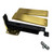 S7813 Commercial Grade Horizontal Adjustable Spring Pivot Hinge Brushed Brass Finish 