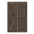 Double Interior Barn Style Doors- British Brace Rustic Alder- Alburn Stain  