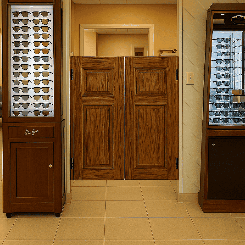 Colonial Raised Panel Doors in a medical office setting 