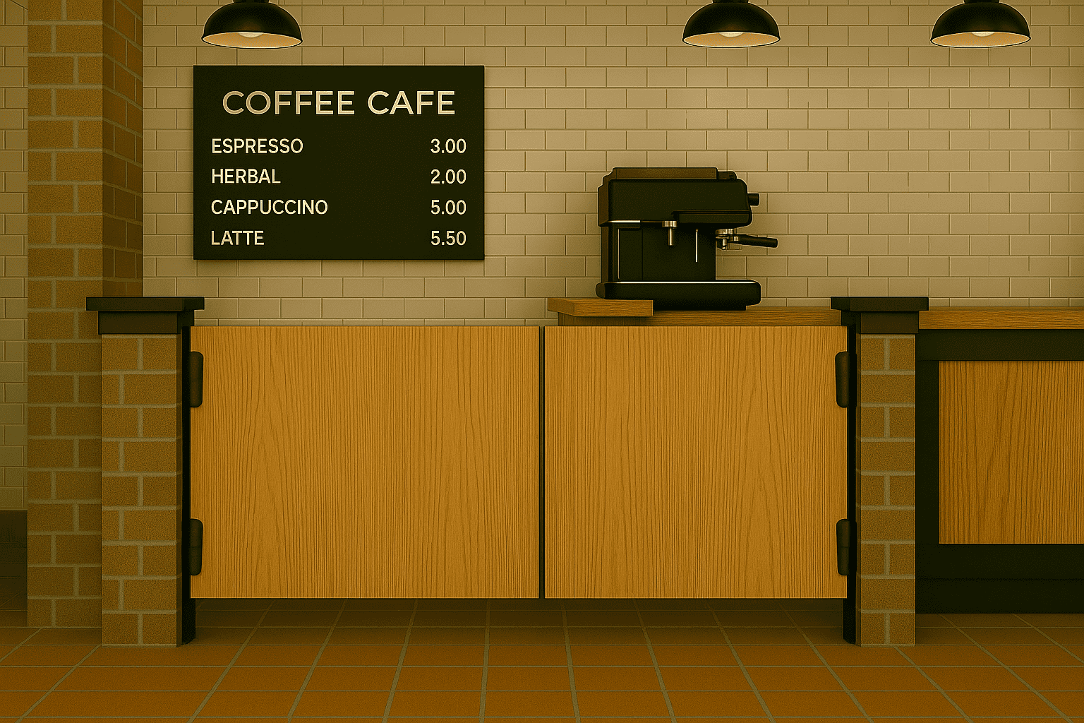 Black swinging gate for a commercial retail store