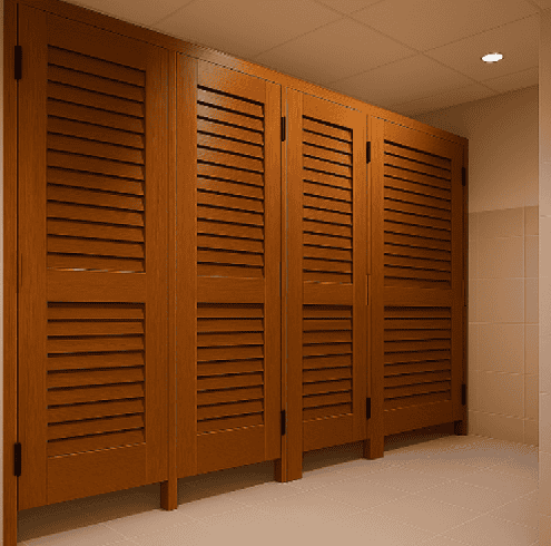Commercial Swinging Louvered Doors 