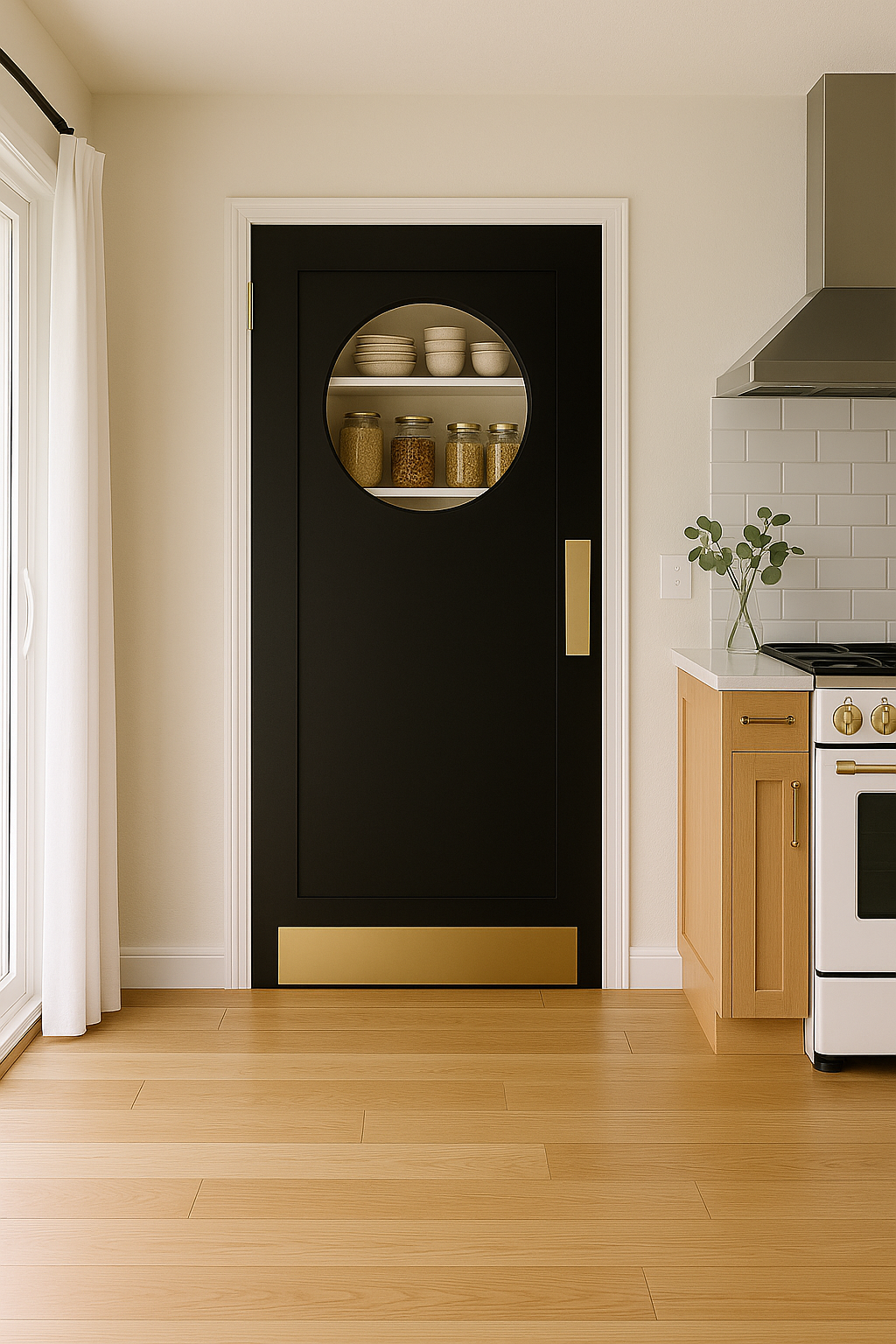 Single Nautical Porthole Door – Swinging Café Doors