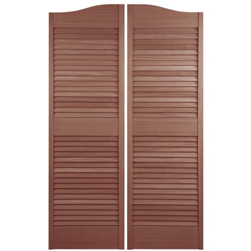 Arched Top Louvered Cafe Doors 