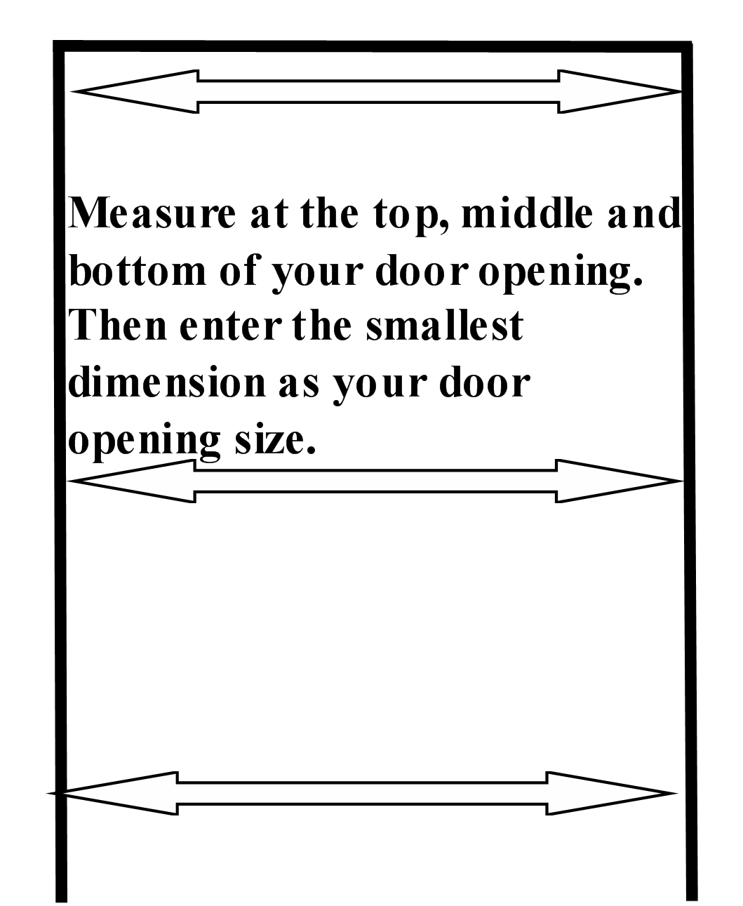 Help Measuring My Door Opening Width Size