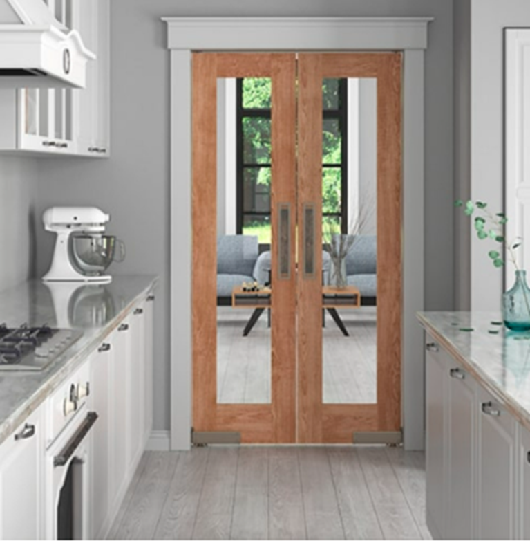 Modern Double French Swinging Doors  