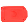Pyrex (1) 232 2-Quart Rectangle Glass Baking Dish & (1) 232-PC Red Plastic Lid