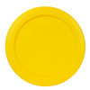 Pyrex 7200-PC Meyer Lemon Yellow Round Plastic Food Storage Replacement Lid Cover (6-Pack)