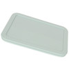 Pyrex (2) 7210 3-Cup Glass Food Storage Dishes & (2) 7210-PC Muddy Aqua Plastic Lids