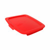 Pyrex C-222 2qt Easy Grab Glass Baking Dish & C-222-PC 2qt Square Red Easy Grab lid