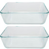 Pyrex Simply Store 7212 Rectangular Clear Glass Food Storage Dish (2-Pack)