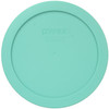 Pyrex 7201 4-Cup Round Glass Food Storage Bowl w/ 7201-PC Sea Glass Green Lid Cover (4-Pack)