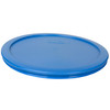 Pyrex 7203 7-Cup Round Glass Food Storage Bowl w/ 7402-PC Marine Blue Plastic Lid Cover (4-Pack)