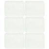 Pyrex 7212-PC White Rectangle Food Storage Replacement lid Cover (6-Pack)