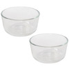 Pyrex 7202 Simply Store 1-Cup Round Clear Glass Food Storage Bowl (2-Pack)