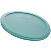 Pyrex (1) 7203 7-Cup Clear Glass Bowl & (1) 7402-PC Sea Glass Plastic Lid, Made in the USA