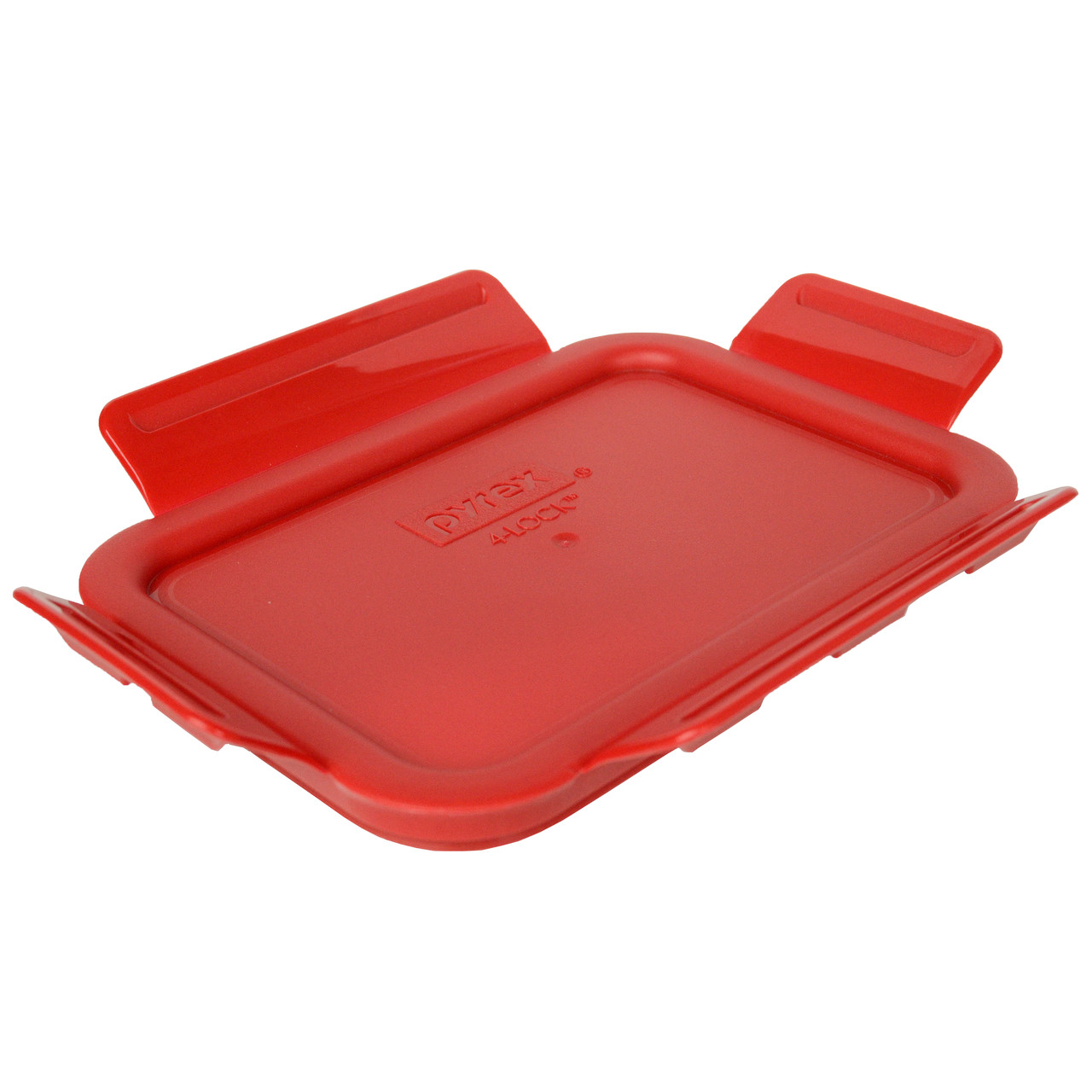 Pyrex 8602 4Lock/Freshlock Poppy Red Plastic Replacement Lid Cover (4Pack) Helton Tool & Home