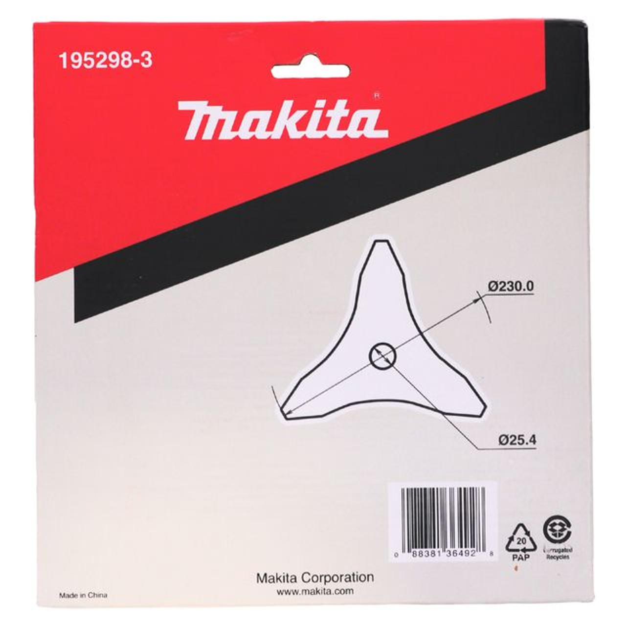 その他 KB Makita 195298-3 9-inch 3 Tooth Brush Cutter Blade Tool