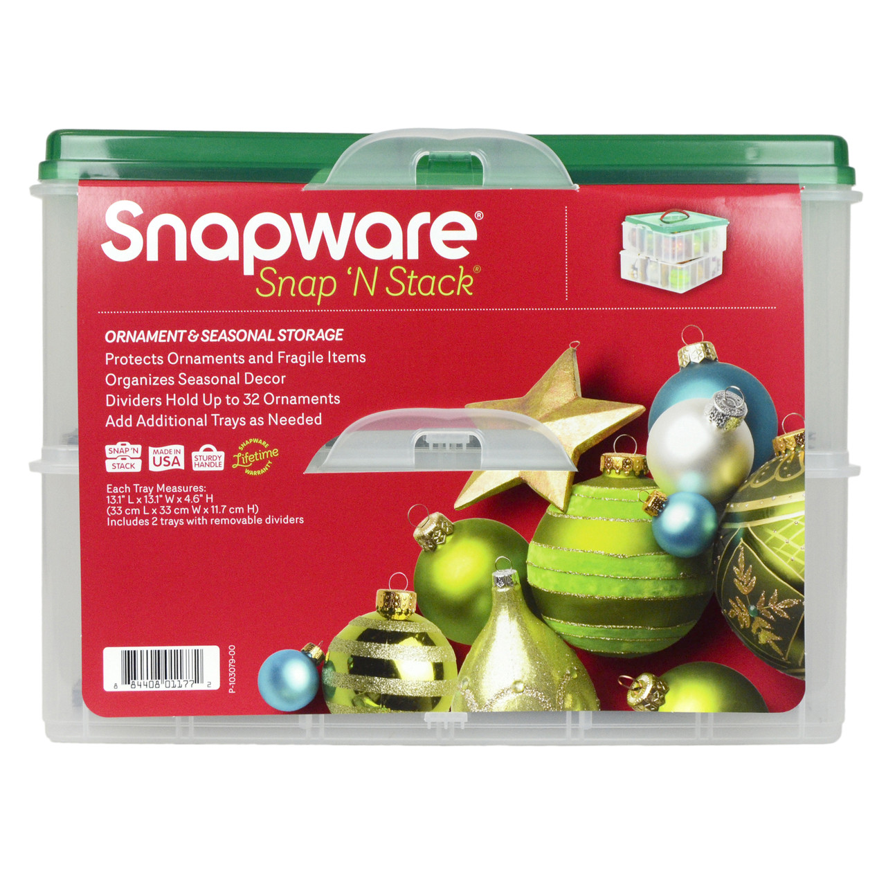 Snapware Snap 'N Stack 6pc Ornament Storage Kit 