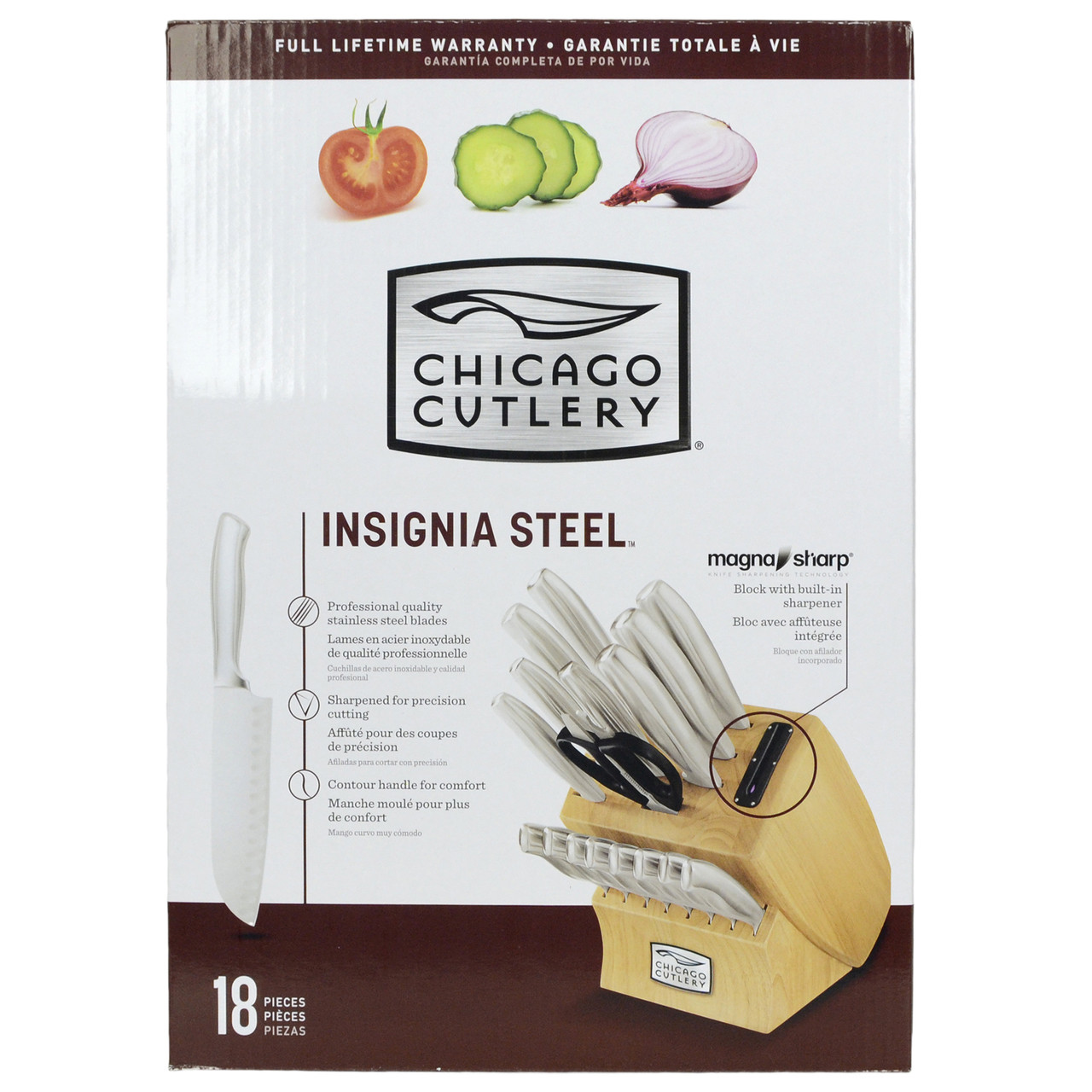 Chicago Cutlery Insignia 18pc Steel Knife Set