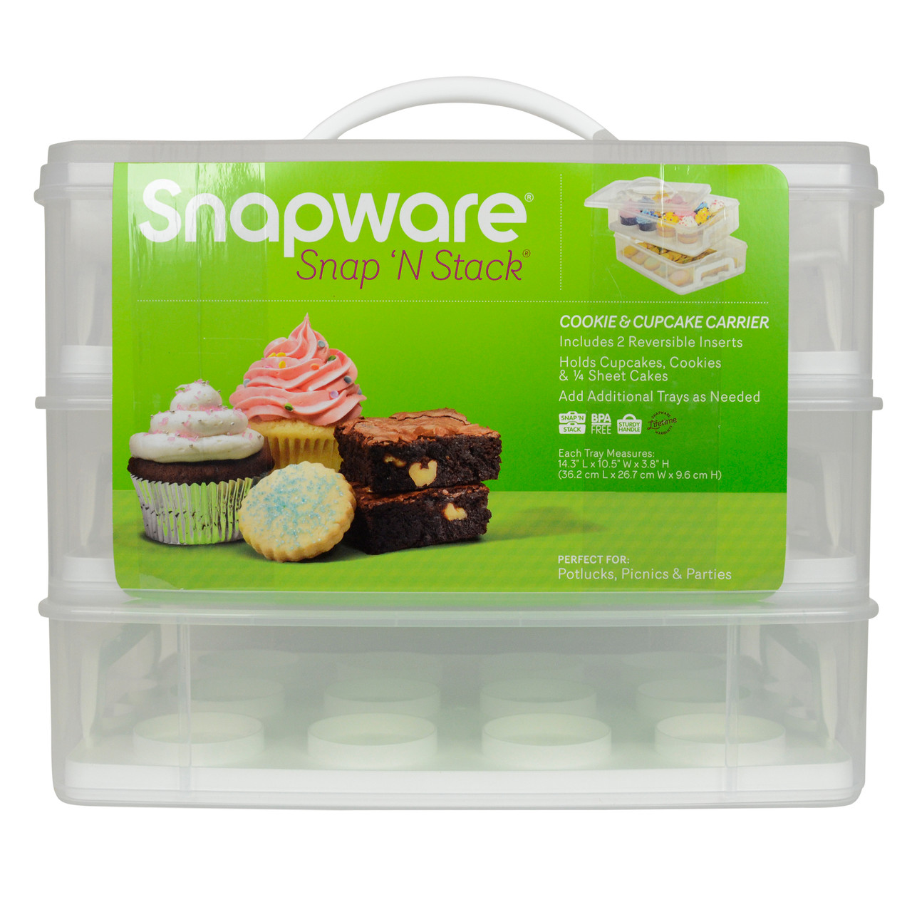 Snapware 1098736 2-Layer Cupcake Carrier | Helton Tool and Home