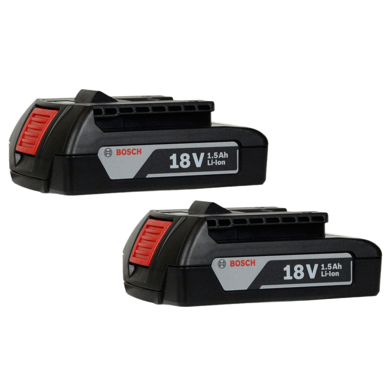 Bosch BAT611 18V Lithium Ion 1.5Ah Rechargeable Battery 2 Pack