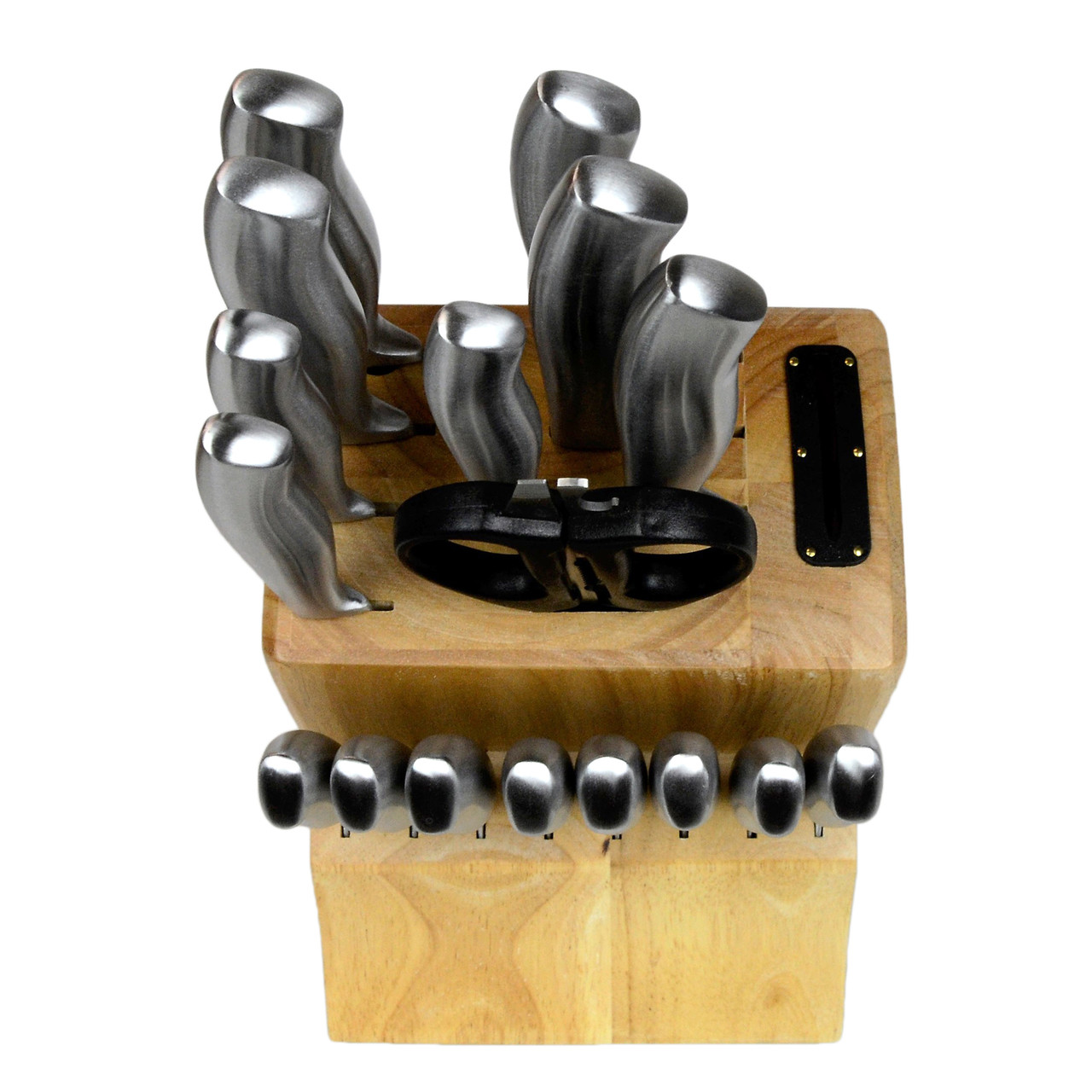 Chicago Cutlery 18pc Knife Block Set w/ Cutting Board Helton Tool & Home