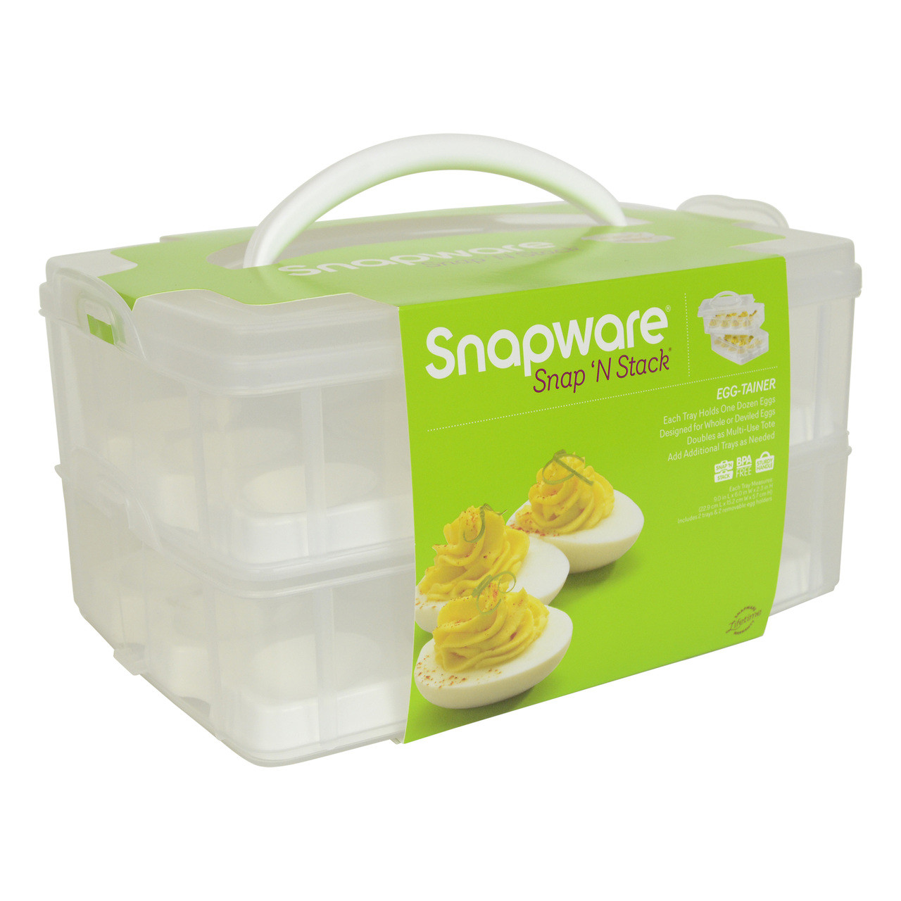 Snapware Snap N Stack Food/Egg Carrier, 3 ct