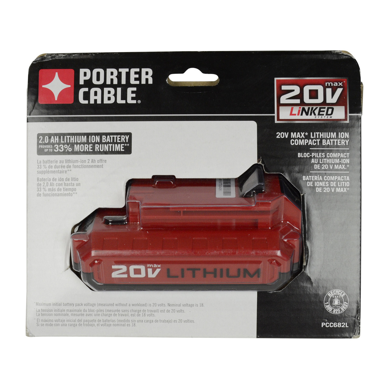 Porter Cable PCC682L 20V Lithium-Ion Battery | Helton Tool & Home