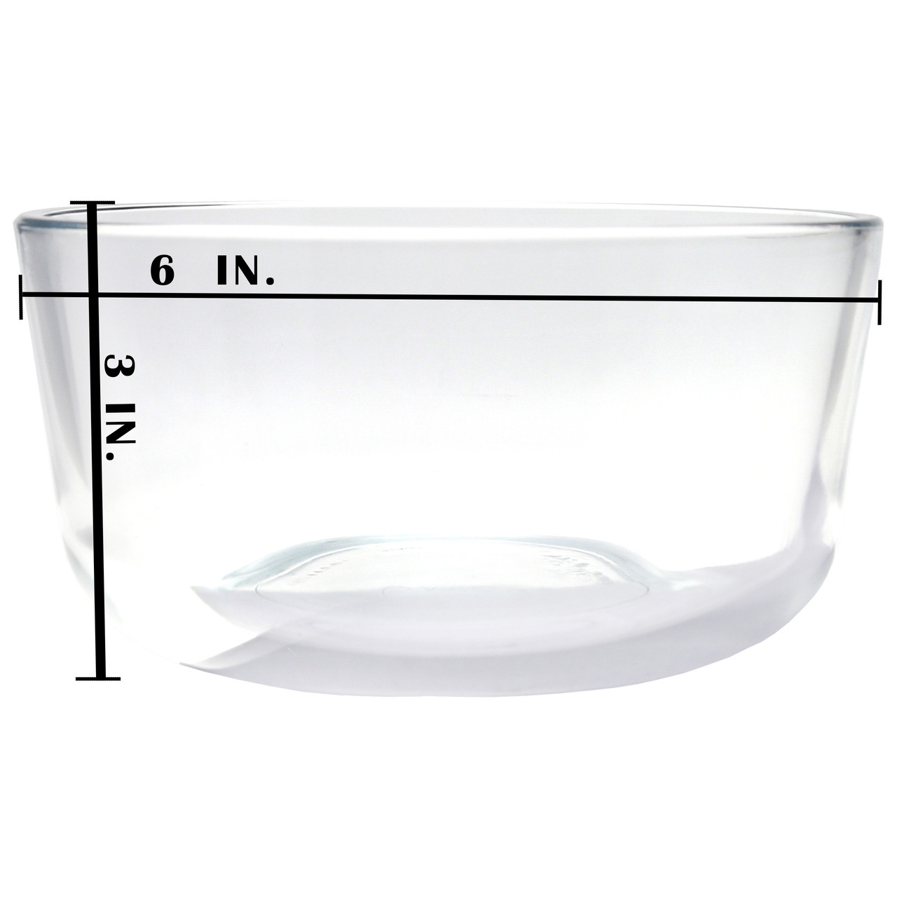 Pyrex 7201 Simply Store 4-Cup Round Clear Glass Food Storage Bowl