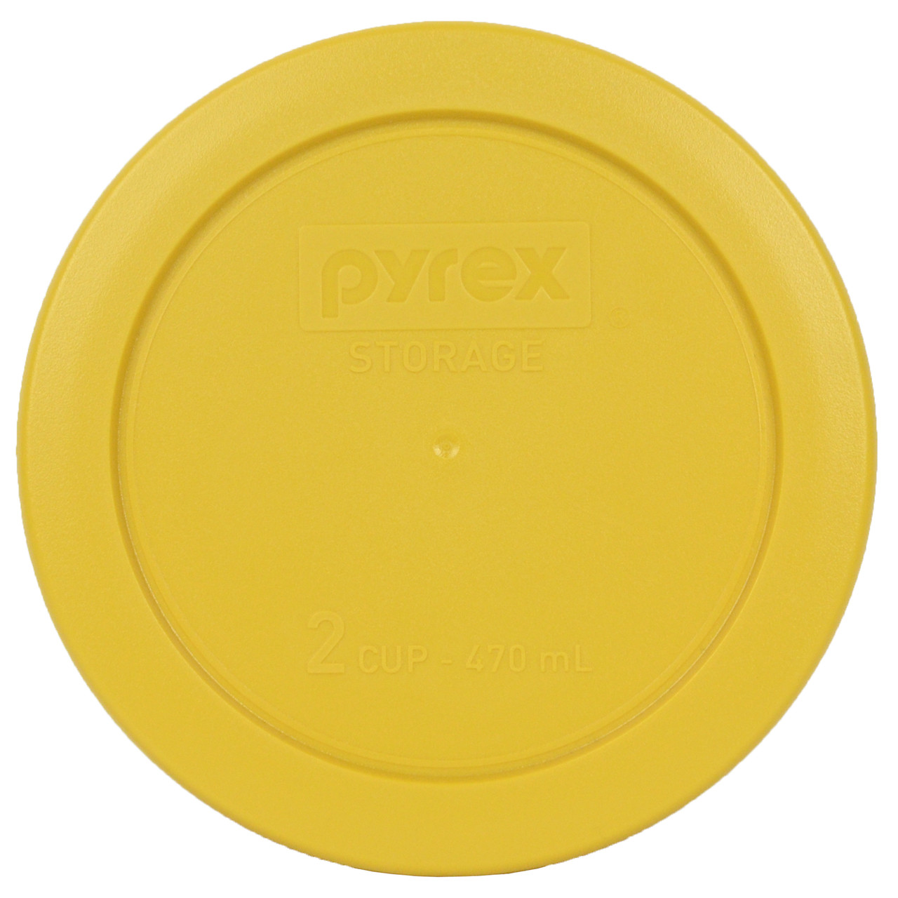 Pyrex 7200-PC White Plastic Replacement Lid For 2-Cup Round Storage Containers