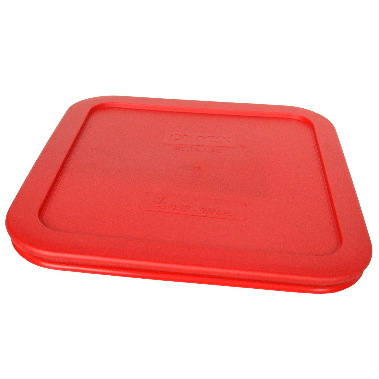 Total Solution® Pyrex® Glass 4-cup Square Food Storage with Plastic Lid