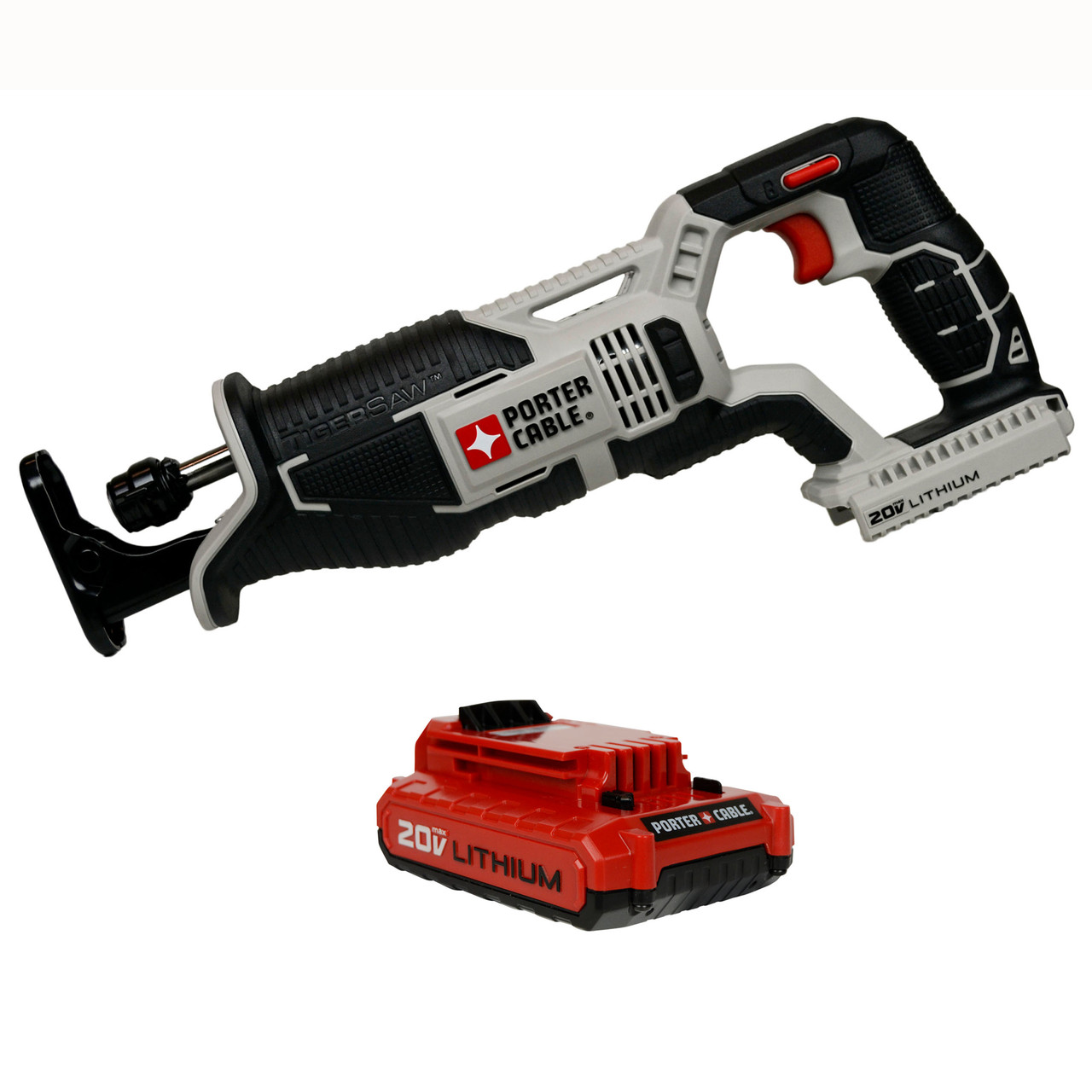 Porter Cable (1) PCC670 20V Reciprocating Saw and (1) PCC682 20V 2.0Ah  Battery Pack| Helton Tool  Home