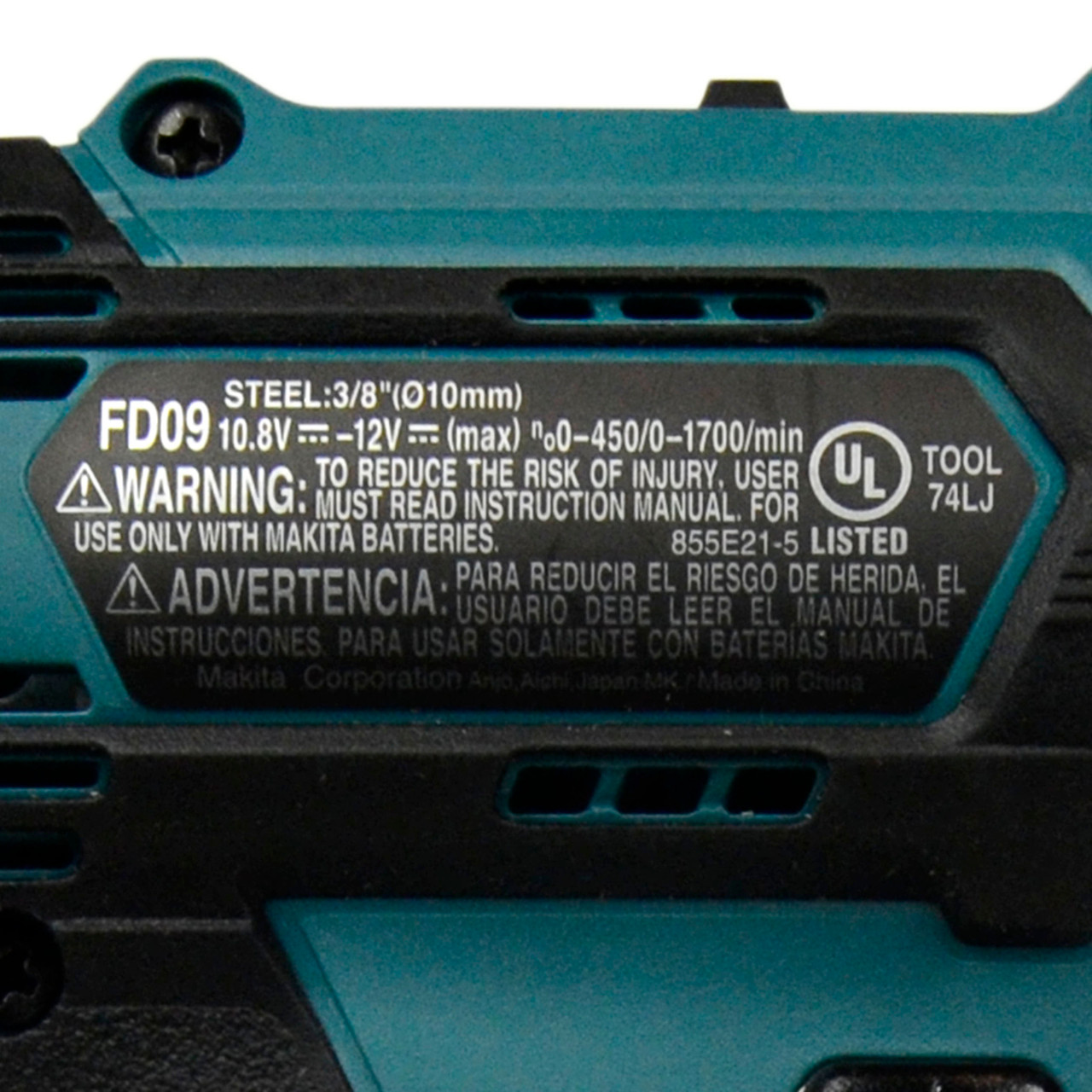 Makita FD09Z 12V MAX CXT 3/8in. Li-Ion 